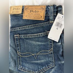 Ralph Lauren Boys Jean Shorts Size 14 NEW WITH TAGS
